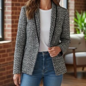 👛 (ANY 2/$25) TAN JAY Black White Single Button Zip Pockets See Video